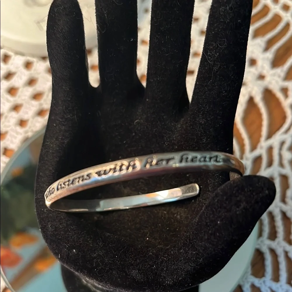 Silver Engraved Cuff Bracelet